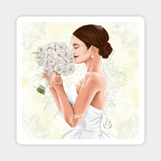 Lea Michele Marriage Portrait Magnet