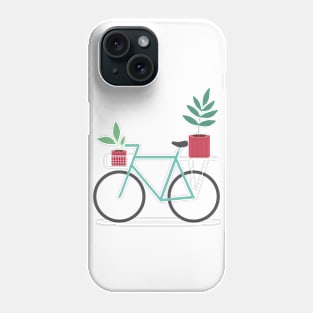 Plants on bicycle Phone Case