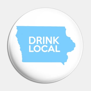 Iowa Drink Local IA Blue Pin