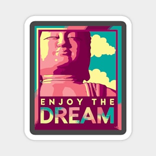 Buddha Art ENJOY THE DREAM Magnet