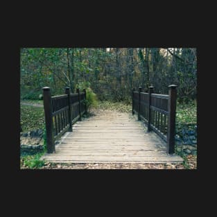 Wooden bridge with fantasy colors T-Shirt