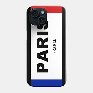 Paris City in French Flag Phone Case