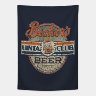 Becker's Uinta Club Beer 1917 Tapestry