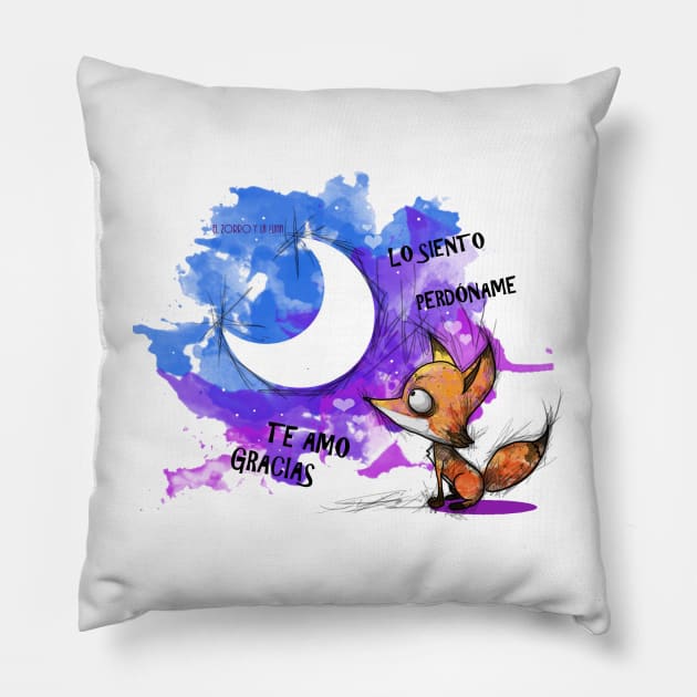 El zorro y la Luna Pillow by JonasEmanuel