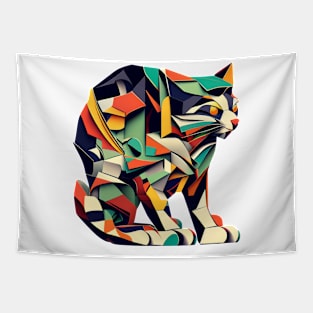 Abstract kitty Tapestry