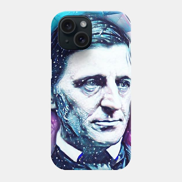 Ralph Waldo Emerson Snowy Portrait | Ralph Waldo Emerson Artwork 5 Phone Case by JustLit