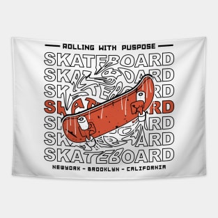 Rolling with Purpose t-shirt design Tapestry