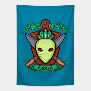 Radish and Knife Coat of Arms Tapestry