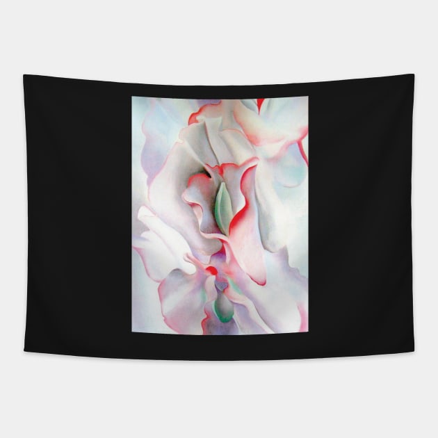 Pink Sweet Peas by Georgia O'Keeffe Tapestry by QualityArtFirst