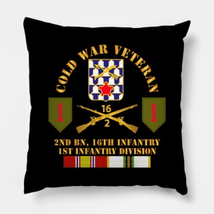 Cold War Vet w 2nd Bn 16th Infantry - 1st ID w COLD SVC Pillow