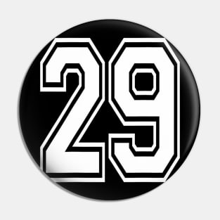 Number 29 Sports Player Number Pin