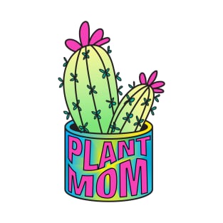 Plant mom neon cactus T-Shirt