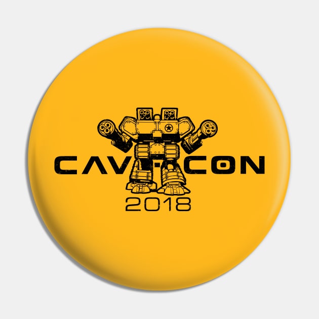 CAV-CON 2018 BLACK Pin by Talon Games