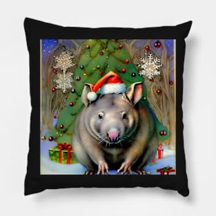 Christmas Wombat Pillow