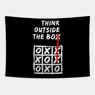 Think Outside The Box Tapestry