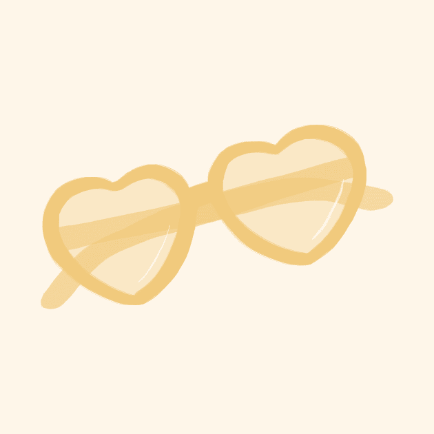 Heart Sunnies - Yellow by littlemoondance