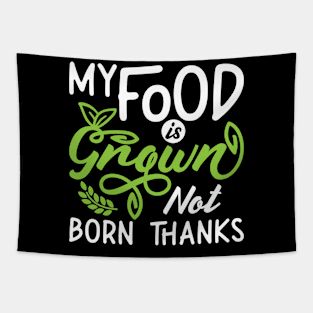 Vegan Chef My Food Is Grown Vegetables Vegan Chefs Tapestry