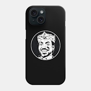 PRINCE AKEEM - Coming to America (Circle Black and White) Phone Case