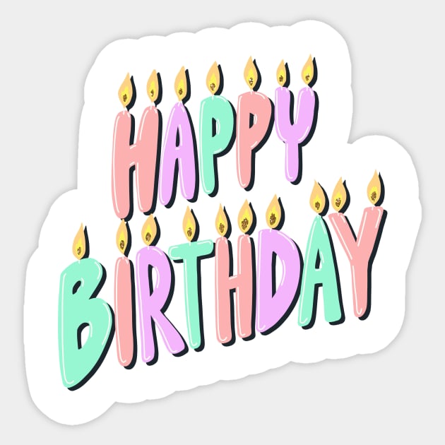 Happy Birthday Sticker