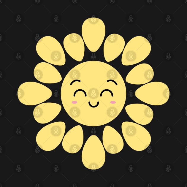 Cute Sun - Happy Sun - Smiling Sun Shape by Ebhar