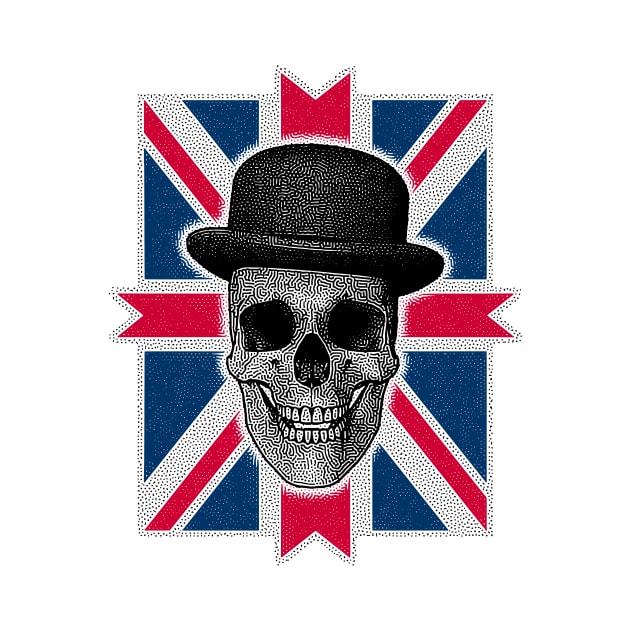 Skull British gentleman by EnriqueV242