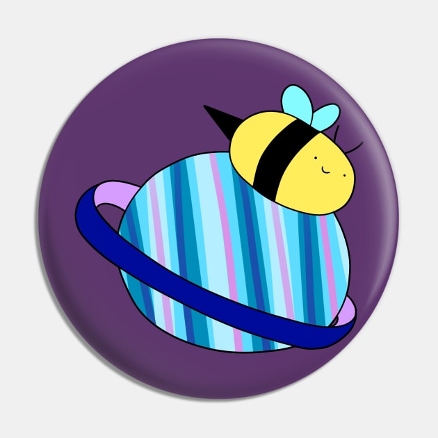 Saturn Bee Pin by saradaboru