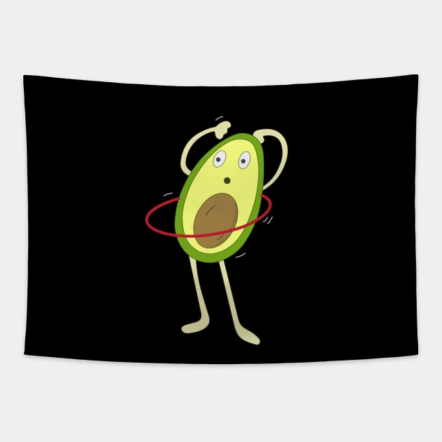 Fitness Avocado Tapestry by novaya