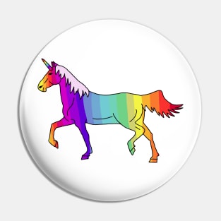 Cute Rainbow Colorful Unicorn Pin