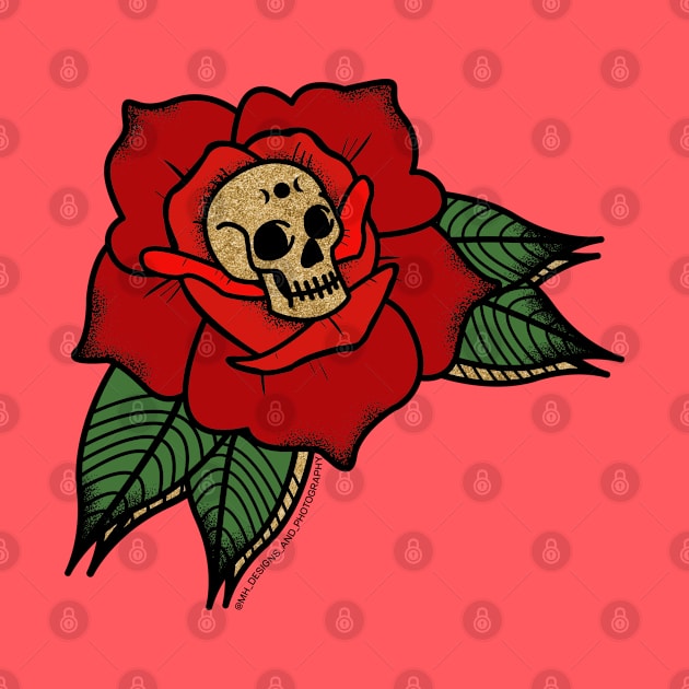 Skull Rose Rebellion by MH Designs and Photography