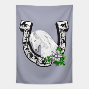 Horse Lovers Horseshoe Tapestry