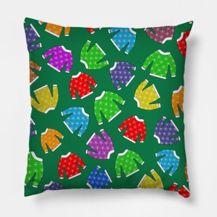 LOTS Of Ugly Christmas SweaterS Pillow