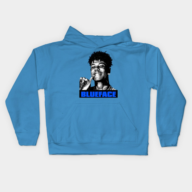 blue face hoodie