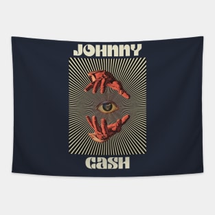 Hand Eyes Johnny Cash Tapestry