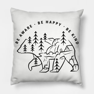 Wherever you go, respect nature Pillow