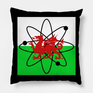 Welsh Flag Atomic Dragon Pillow