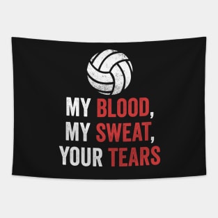 Volleyball Gift My Blood My Sweat Your Tears Tapestry