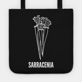 Copy of Sarracenia Pitcher Plant Carnivorous Plant Black and White Gift for women and men Tote