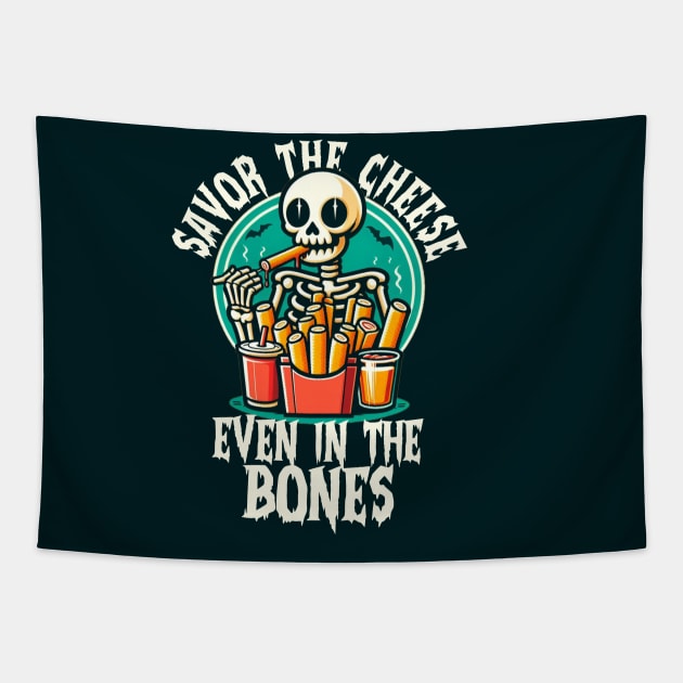 mozzarella sticks Tapestry by AOAOCreation