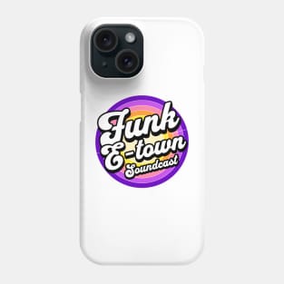 FUNK E-TOWN SOUNDCAST  - Staged Gradient Logo (purple/gold) Phone Case