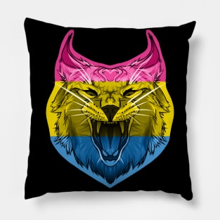 Caracal (Pan / Pansexual Pride Flag) Pillow