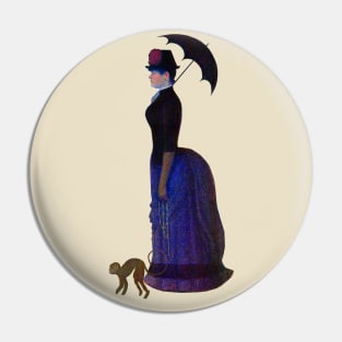 Lady with a Parasol Pin