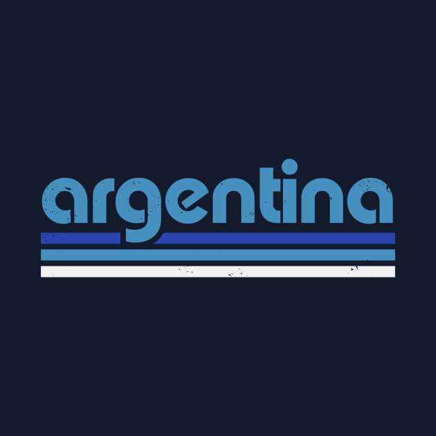 Retro Argentina Football // Vintage Grunge Proud Argentine Word Art by Now Boarding