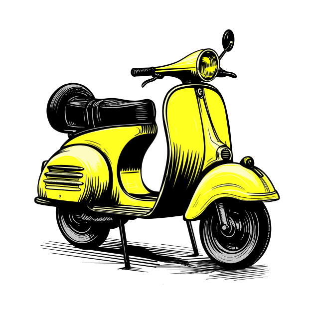 Scooter (yellow) by Stupiditee