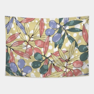 Olives branches pattern Tapestry