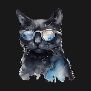 Cool Black Cat T-Shirt