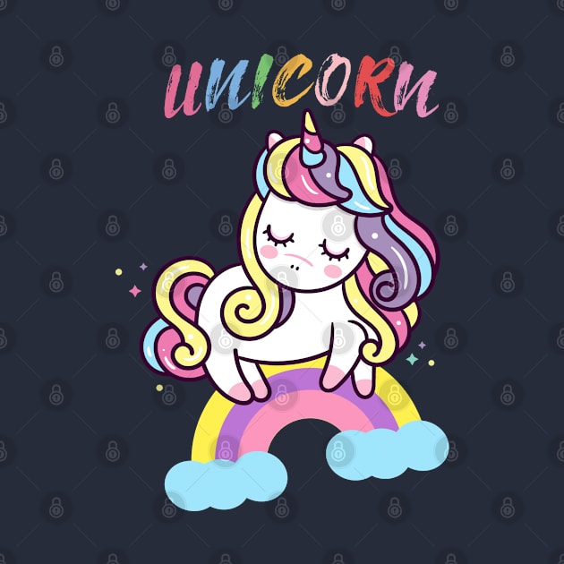 Rainbow Unicorn Lover by JeffDesign