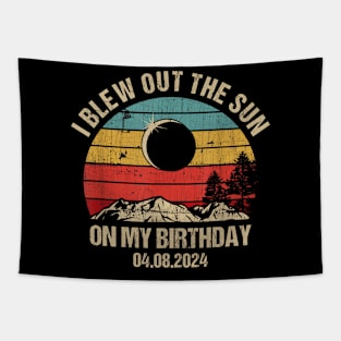 Birthday Solar Eclipse I Blew Out The Sun On My Birthday 04.08.24 Tapestry