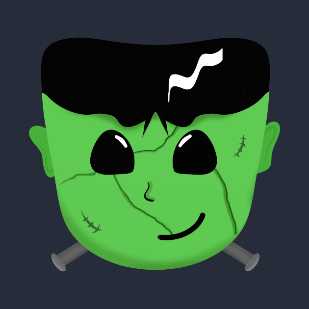 Frankenstein's Face - An Electrifying Cutie by PandLCreations