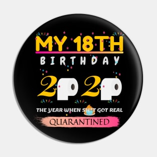 My 18th birthday 2020. The year when sh*t got real. Quarantined. Pin