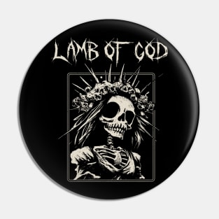 lamb of god bride skeleton Pin